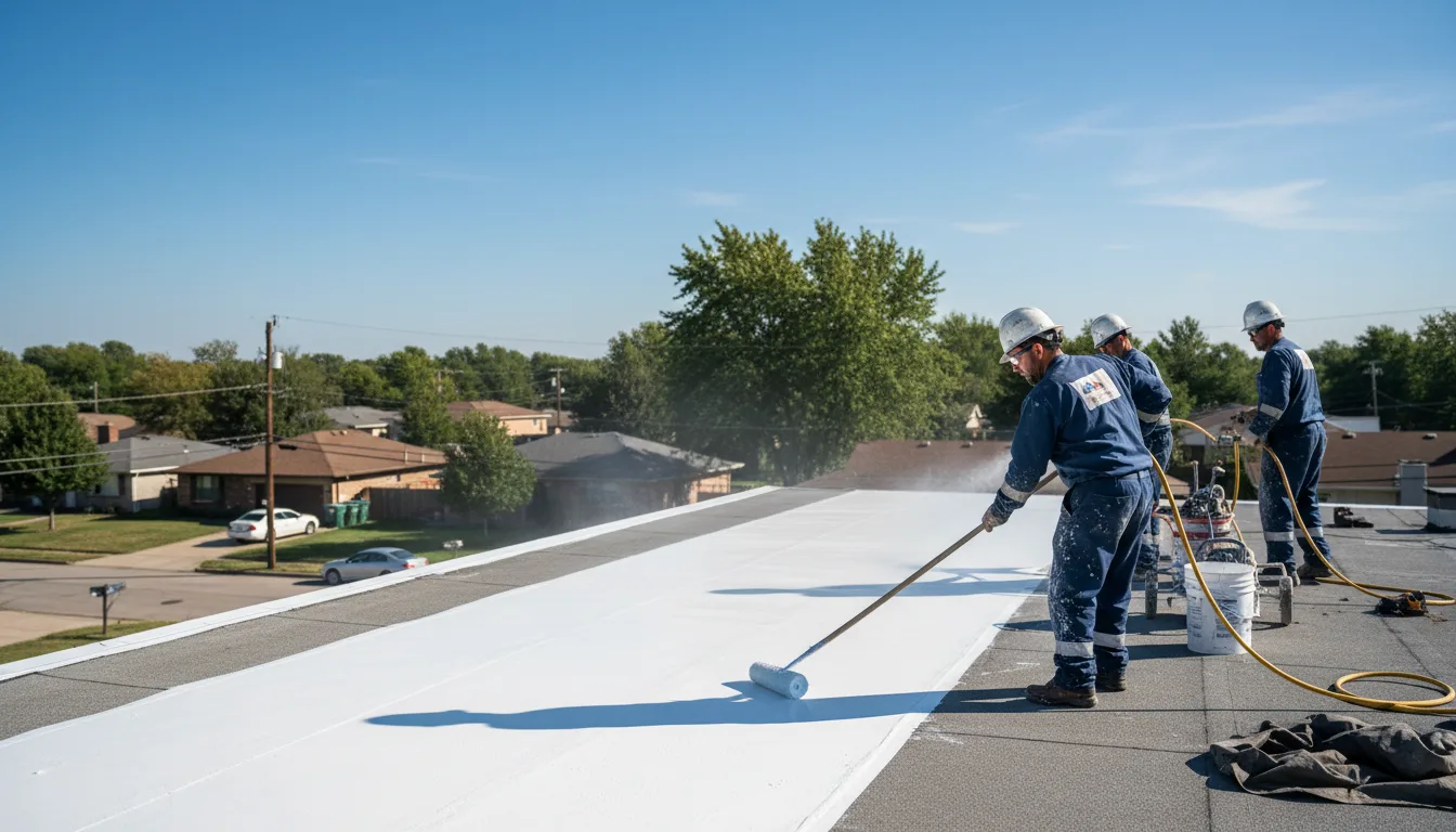 Commercial roof coating in Genoa, OH near me